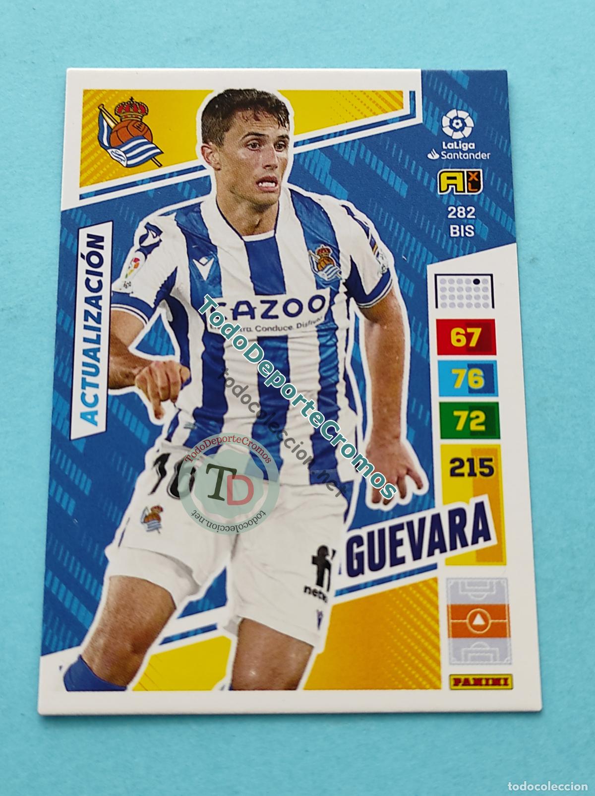 Cromos de f&uacute;tbol: 282 BIS GUEVARA (ACTUALIZACI&Oacute;N POCKET BOX) REAL SOCIEDAD ADRENALYN XL 22 23 PANINI 2022/2023 AL2223