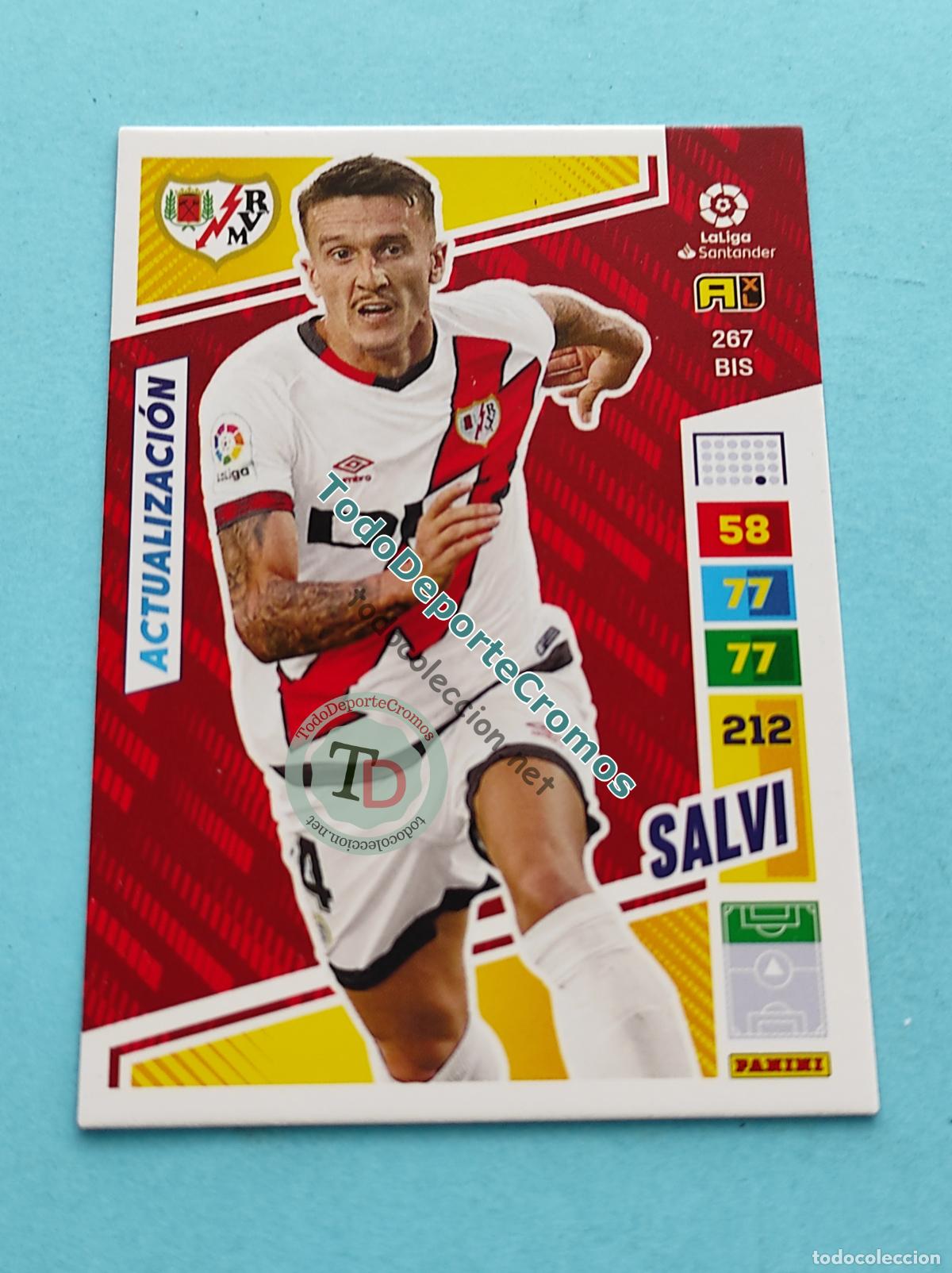Cromos de f&uacute;tbol: 267 BIS SALVI (ACTUALIZACI&Oacute;N POCKET BOX) RAYO VALLECANO ADRENALYN XL 22 23 PANINI 2022/2023 AL2223