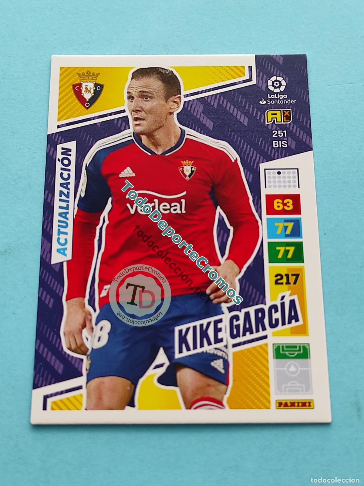 Cromos de f&uacute;tbol: 251 BIS KIKE GARC&Iacute;A ACTUALIZACI&Oacute;N POCKET BOX CA OSASUNA ADRENALYN XL 22 23 PANINI 2022/2023 AL2223