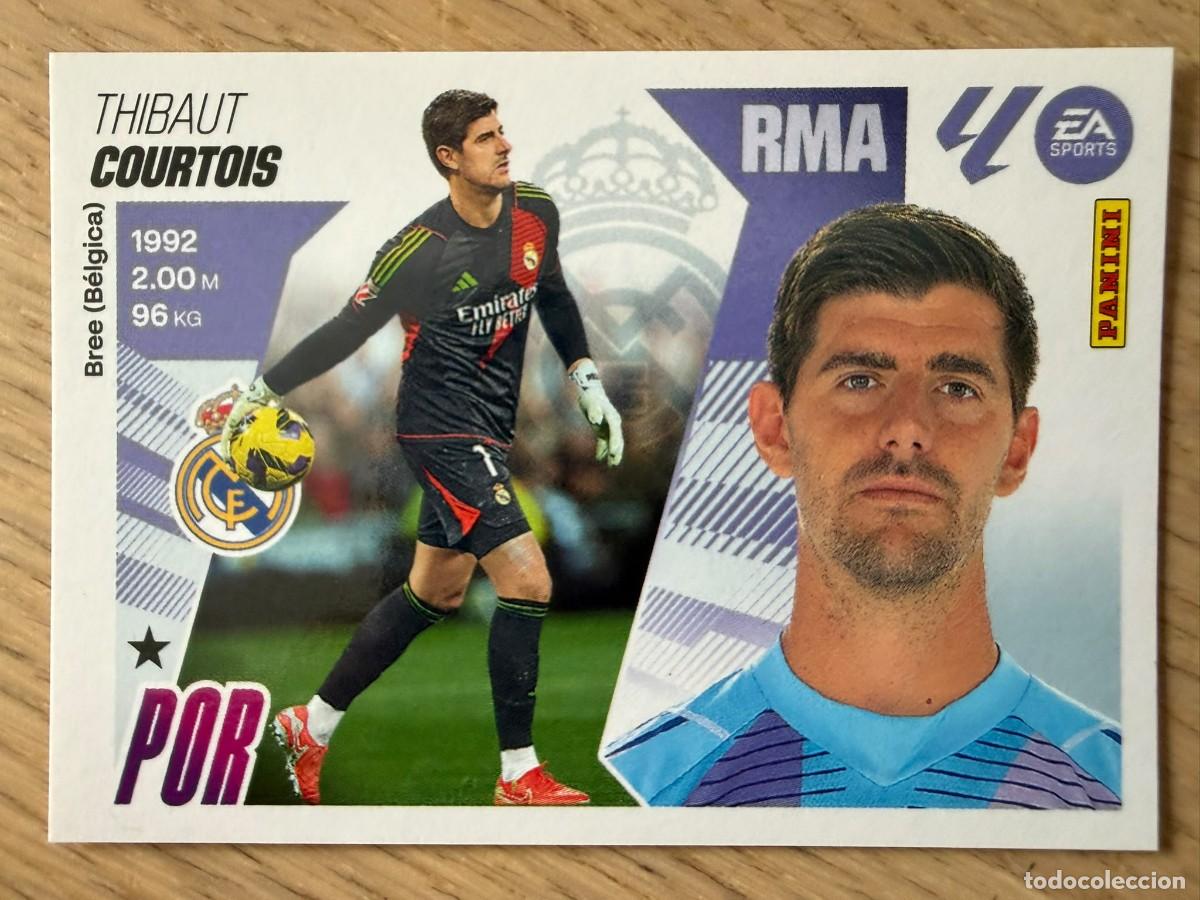 Cromos de f&uacute;tbol: 3 COURTOIS REAL MADRID 25 26 2025 2026 LIGA EA SPORTS COLECCIONES ESTE SIN PEGAR STICKER