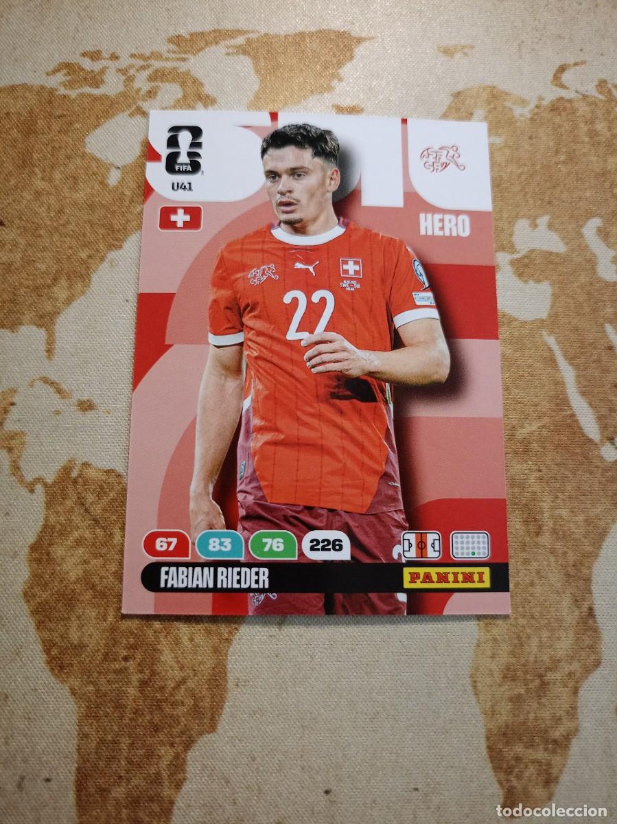 Cromos de f&uacute;tbol: U41 FABIAN RIEDER Adrenalyn WORLD cup 2026