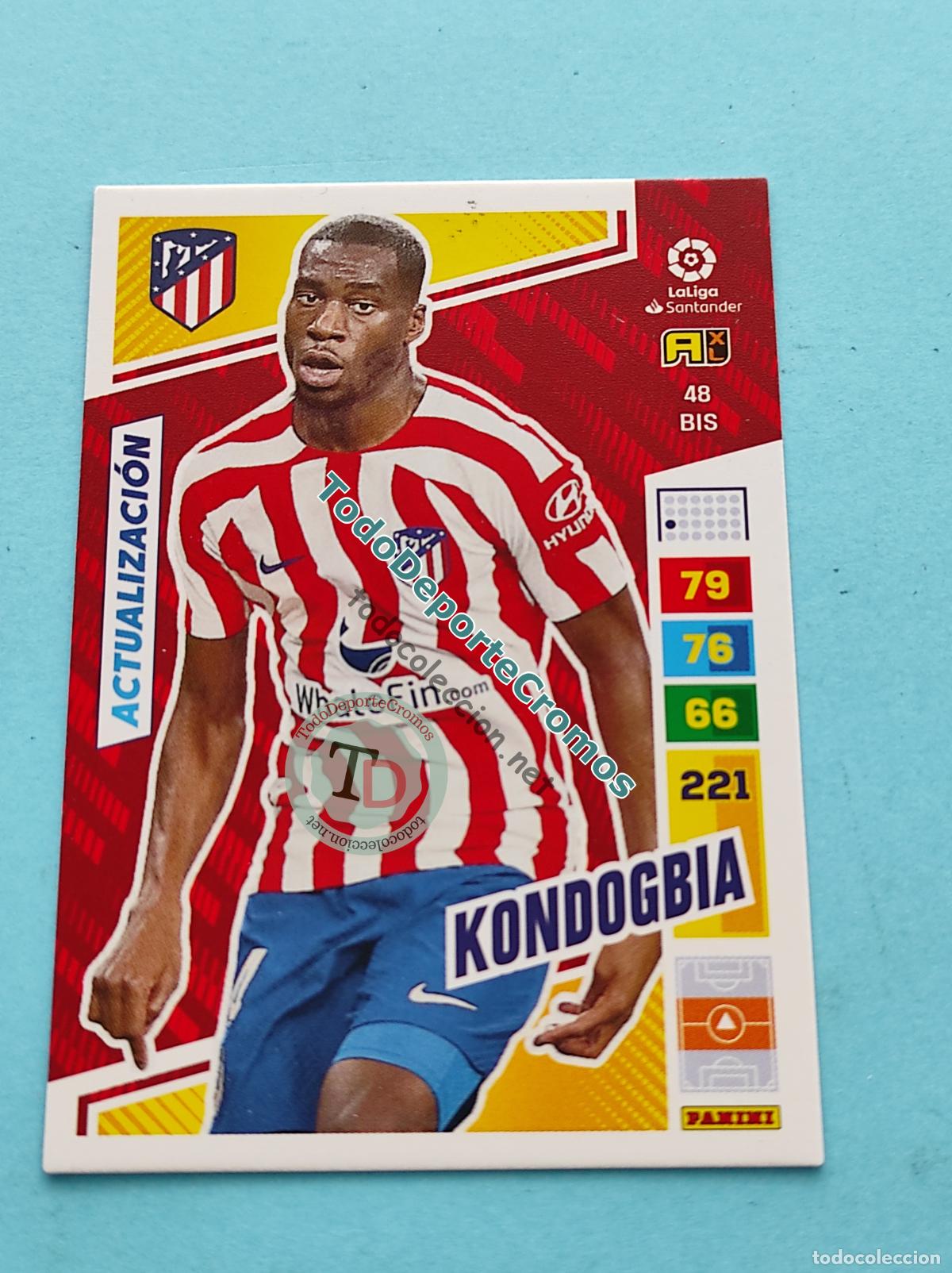 Cromos de f&uacute;tbol: 48 BIS KONDOGBIA (ACTUALIZACI&Oacute;N POCKET BOX) ATL&Eacute;TICO DE MADRID ADRENALYN XL 22 23 PANINI 2022/2023