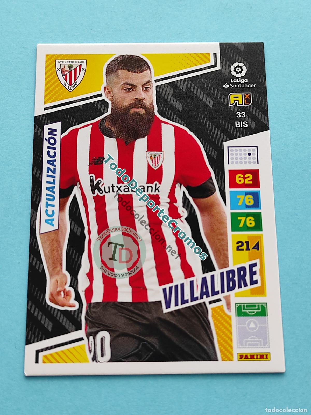 Cartes &agrave; collectionner de Football: 33 BIS VILLALIBRE (ACTUALIZACI&Oacute;N POCKET BOX) ATHLETIC CLUB ADRENALYN XL 22 23 PANINI 2022/2023