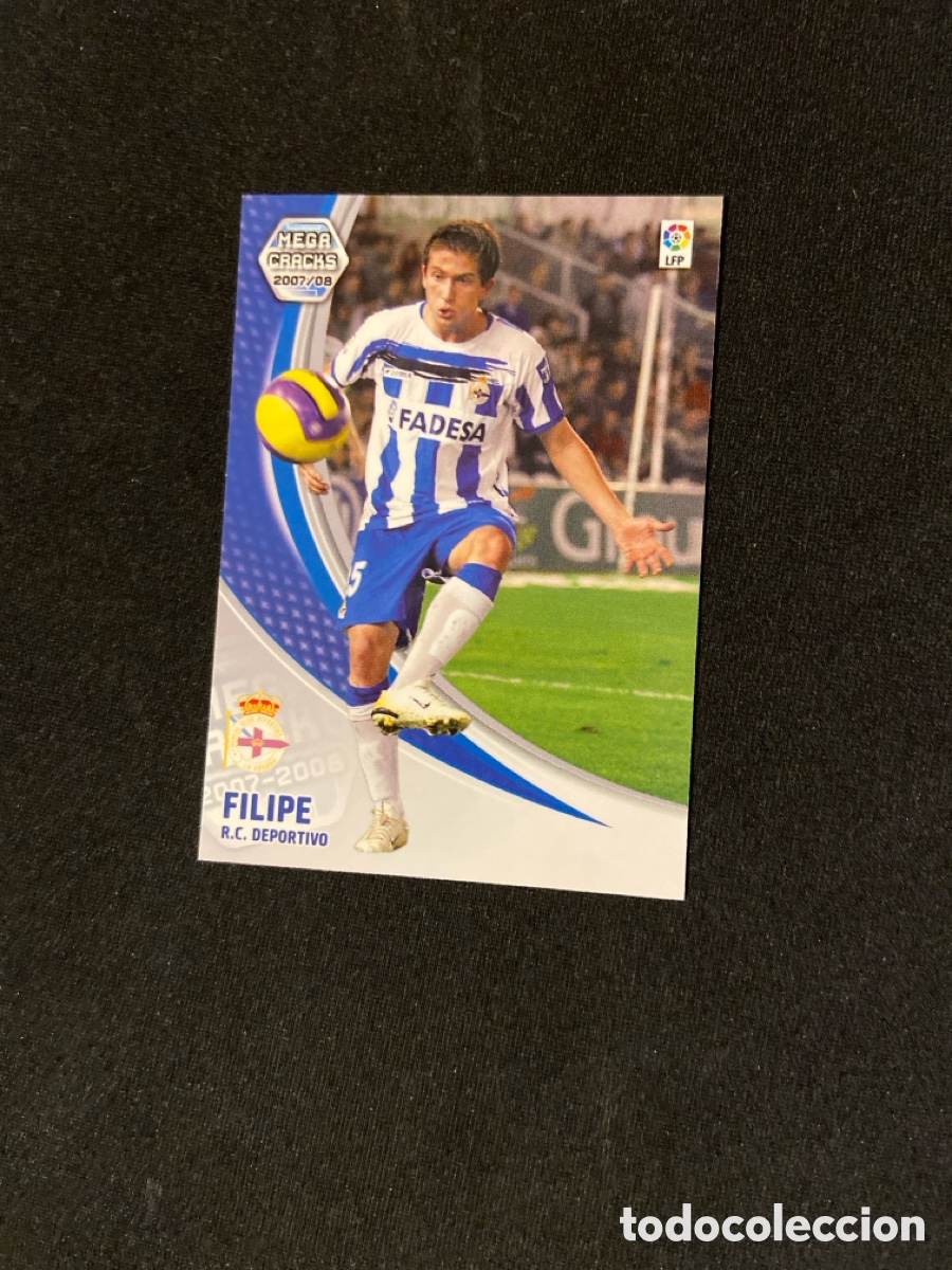Cartes &agrave; collectionner de Football: FILIPE 97 (DEPORTIVO CORU&Ntilde;A) PANINI MEGACRACKS 2007-2008 07 08 CROMO CARTA M-3