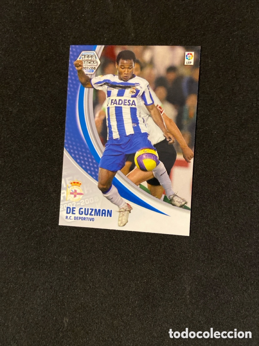 Cartes &agrave; collectionner de Football: DE GUZMAN 99 (DEPORTIVO CORU&Ntilde;A) PANINI MEGACRACKS 2007-2008 07 08 CROMO CARTA M-3