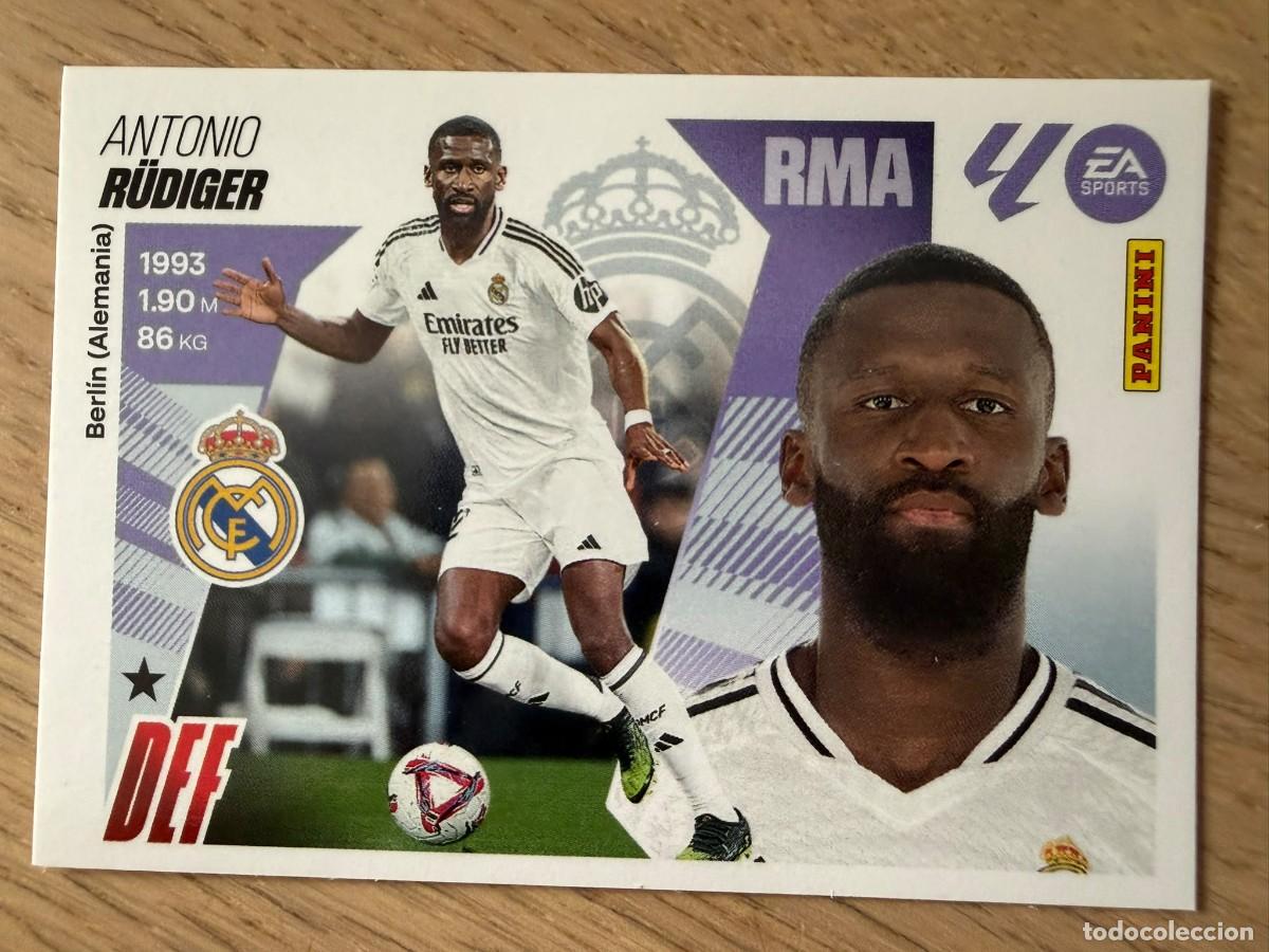 Cromos de f&uacute;tbol: 7 RUDIGER REAL MADRID 25 26 2025 2026 LIGA EA SPORTS COLECCIONES ESTE SIN PEGAR STICKER
