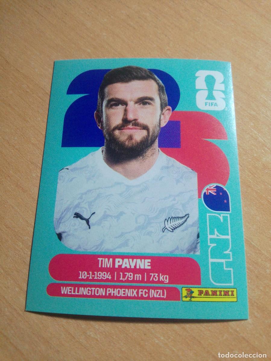 Cromos de f&uacute;tbol: NZL 6 TIM PAYNE NUEVA ZELANDA MUNDIAL FIFA WORLD CUP 2026 26 PANINI STICKERS NUEVO
