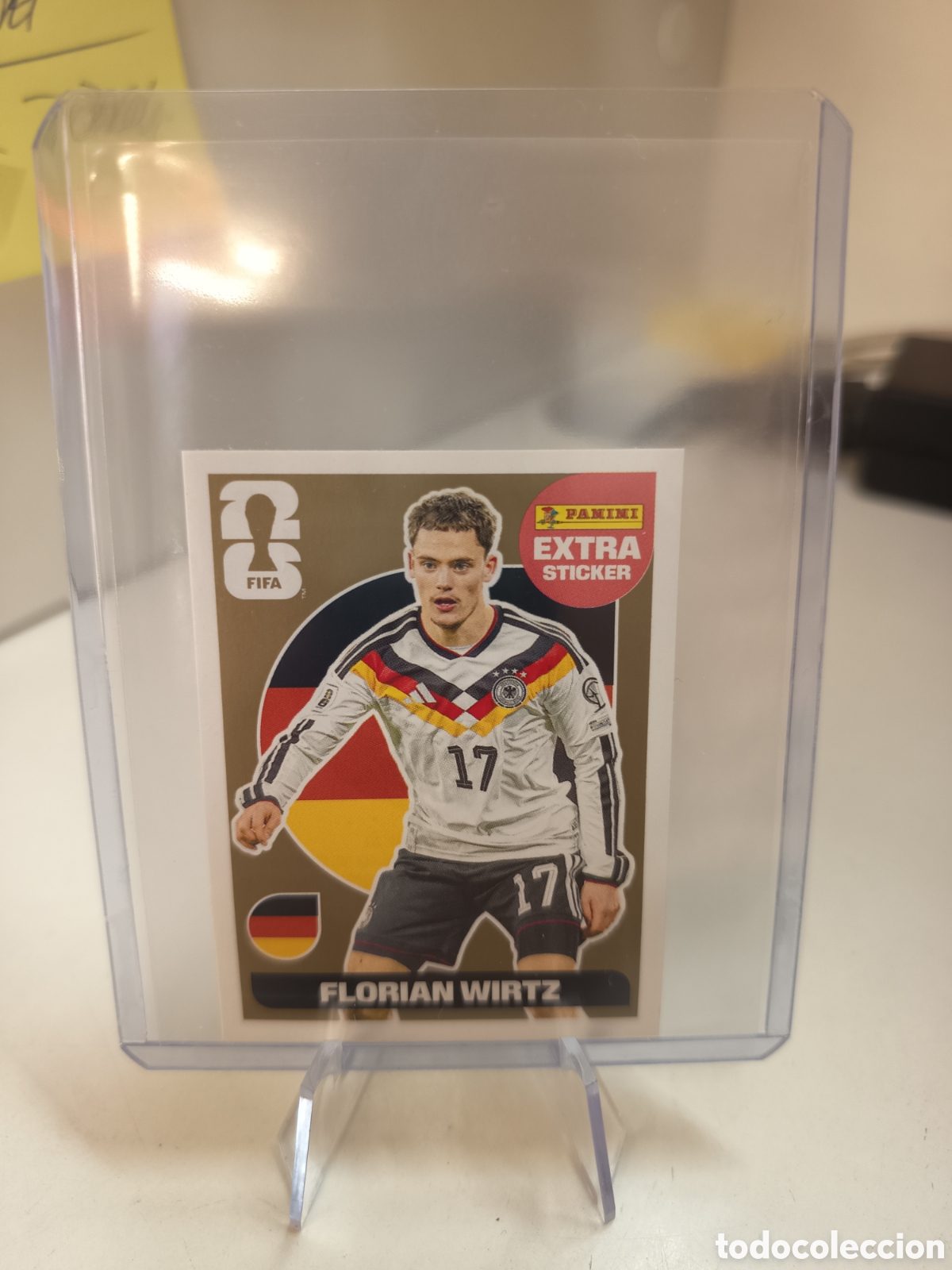 Cromos de f&uacute;tbol: EXTRA STICKER FLORIAN WIRTZ ORO WORLD CUP 2026 MUNDIAL PANINI