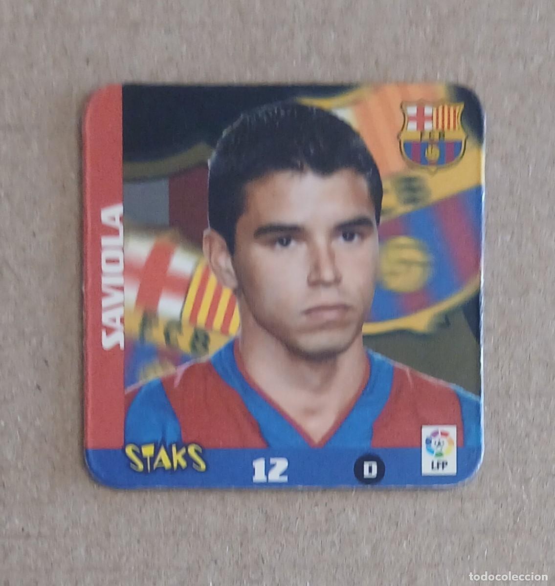 Cromos de f&uacute;tbol: STAK n&ordm; 12 SAVIOLA BARCELONA LIGA 2003-2004 LA RAZ&Oacute;N DE PANINI.