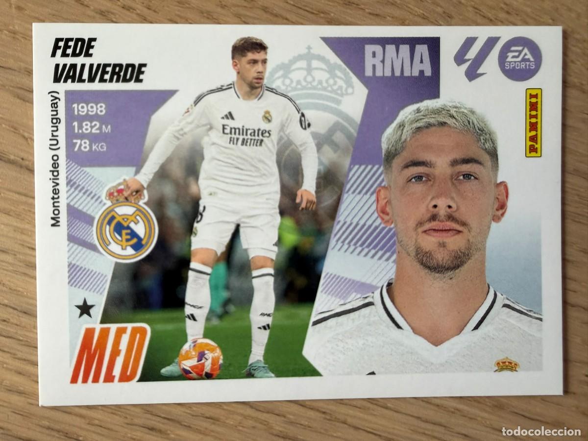Cromos de f&uacute;tbol: 14 FEDE VALVERDE REAL MADRID 25 26 2025 2026 LIGA EA SPORTS COLECCIONES ESTE SIN PEGAR STICKER