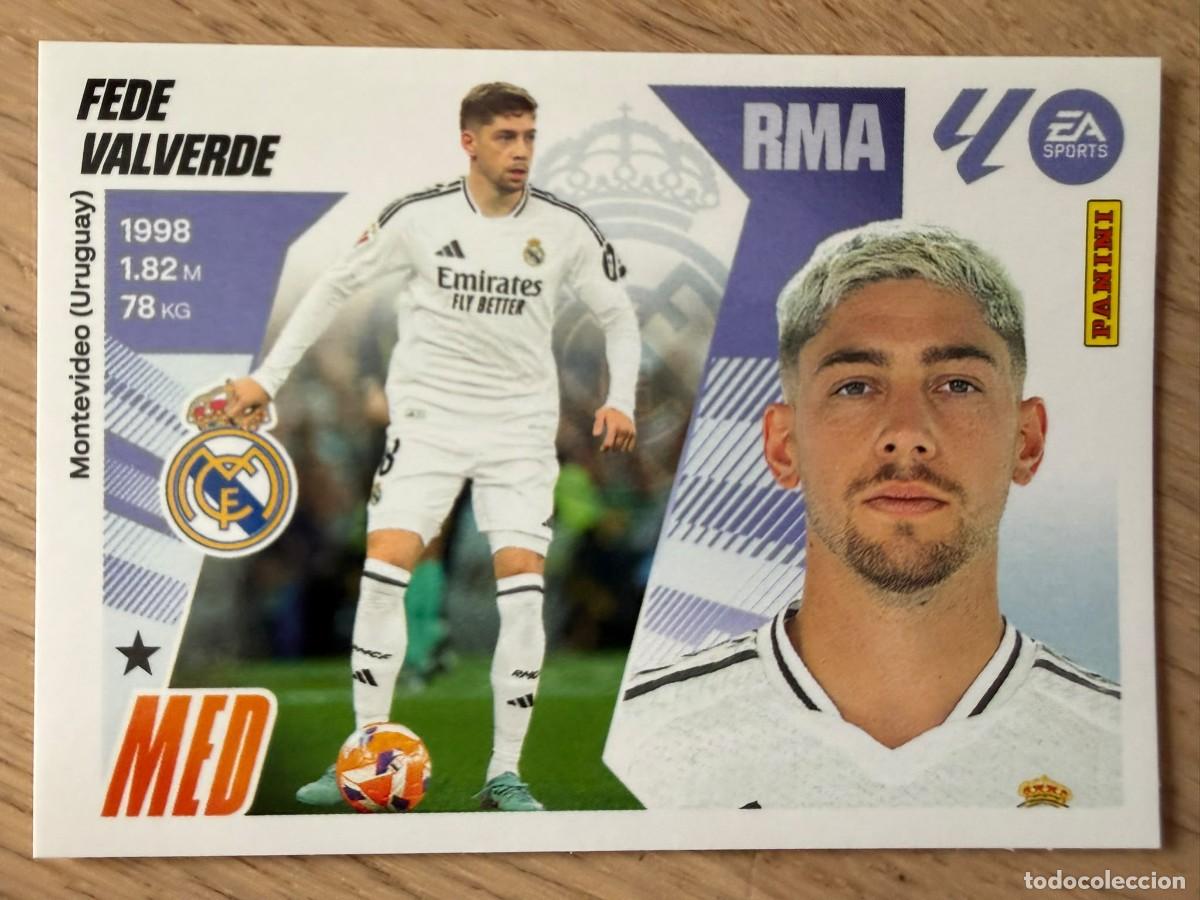 Cromos de f&uacute;tbol: 14 FEDE VALVERDE REAL MADRID 25 26 2025 2026 LIGA EA SPORTS COLECCIONES ESTE SIN PEGAR STICKER
