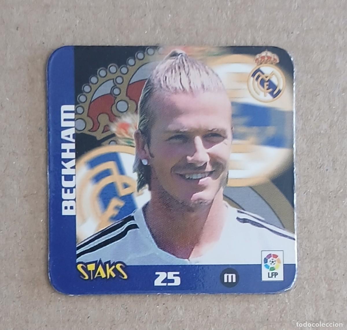 Cromos de f&uacute;tbol: STAK n&ordm; 25 BECKHAM REAL MADRID LIGA 2003-2004 LA RAZ&Oacute;N DE PANINI.
