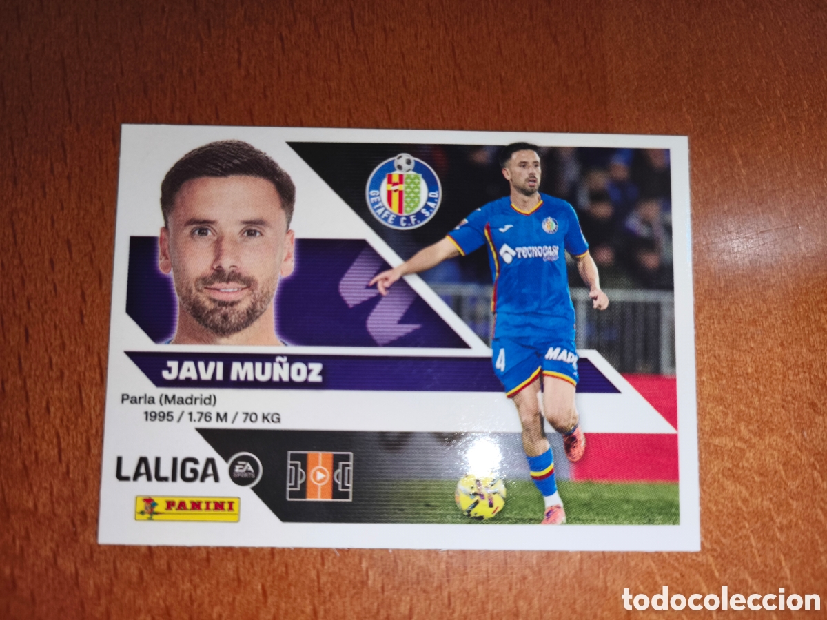 Cromos de f&uacute;tbol: Javi Mu&ntilde;oz n&deg;12 liga este 26/27 Getafe