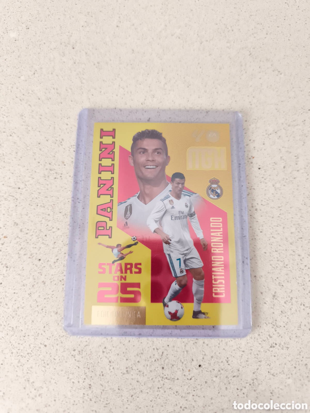 Cromos de f&uacute;tbol: CARTA EDICI&Oacute;N &Uacute;NICA CRISTIANO RONALDO REAL MADRID. MEGACRACKS 25 ANIVERSARIO. MEGACRACKS 26/27.