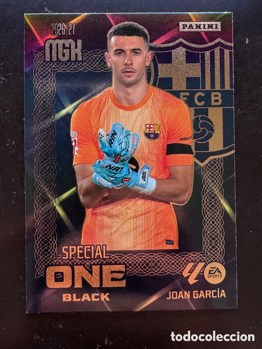 Cromos de f&uacute;tbol: Joan Garc&iacute;a Special One Black Barcelona Megacracks 2026/27
