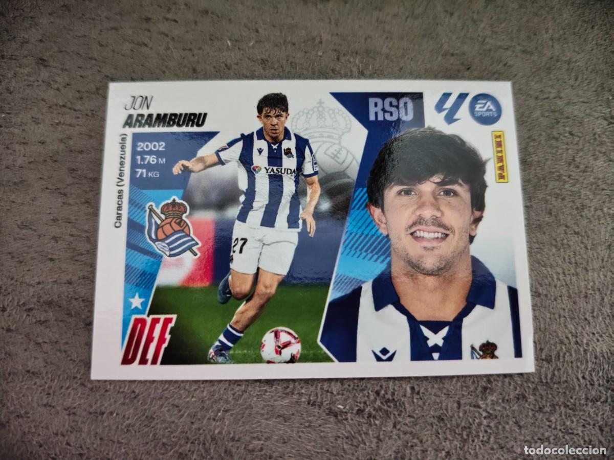 Cromos de f&uacute;tbol: Cromo 5A JON ARAMBURU REAL SOCIEDAD. Colecci&oacute;n LALIGA F&uacute;tbol 2025-2026 PANINI Nuevo