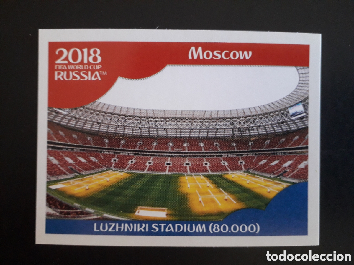 Cartes &agrave; collectionner de Football: ESTADIO LUZHNIKI MOSCOW N&deg; 13 MUNDIAL F&Uacute;TBOL RUSIA RUSSIA 2018 PANINI SIN PEGAR PEDIDO M&Iacute;NIMO 3&euro;