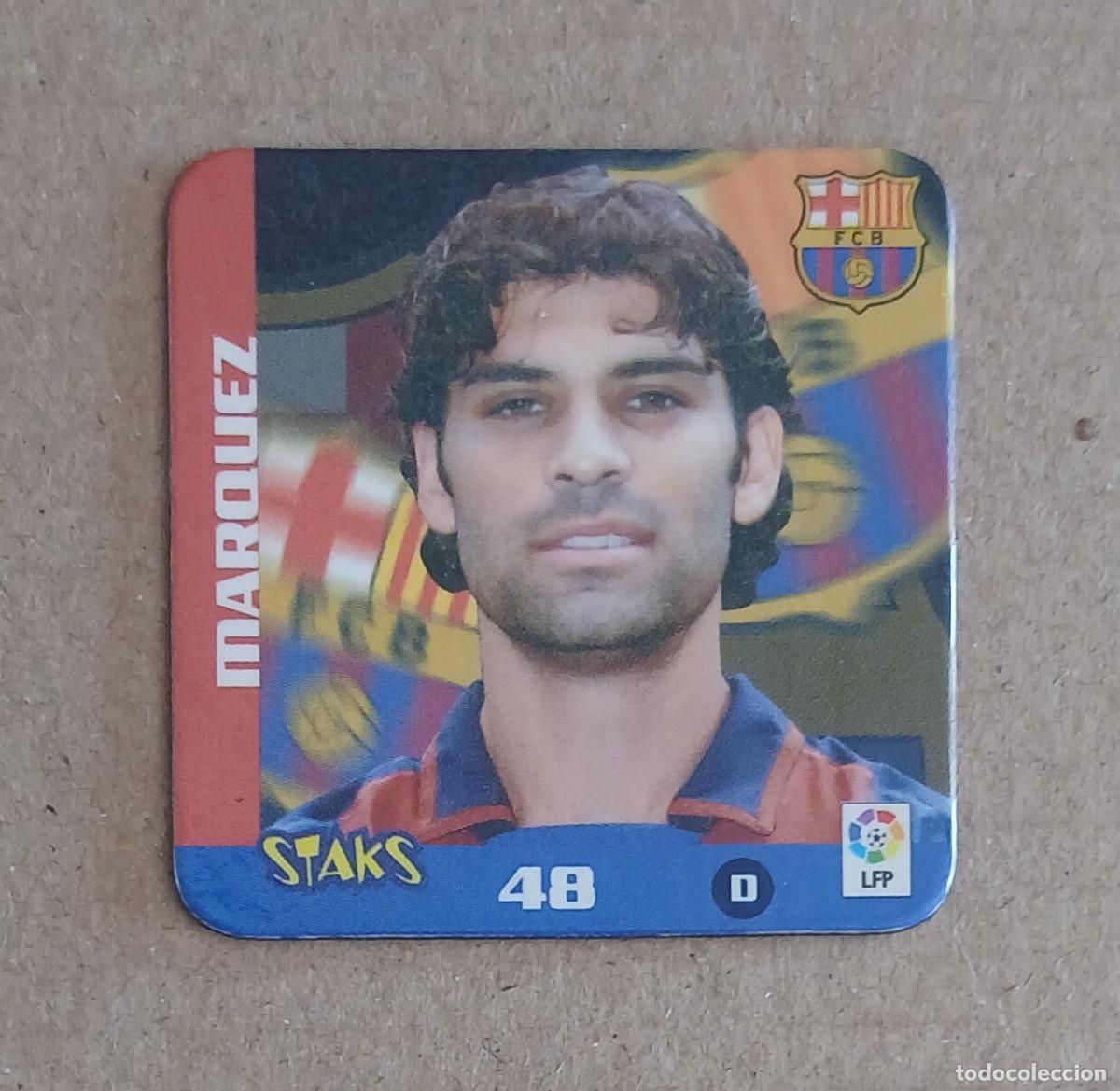 Cromos de f&uacute;tbol: STAK n&ordm; 48 M&Aacute;RQUEZ BARCELONA STAKS LIGA 2003-2004 DE PANINI.