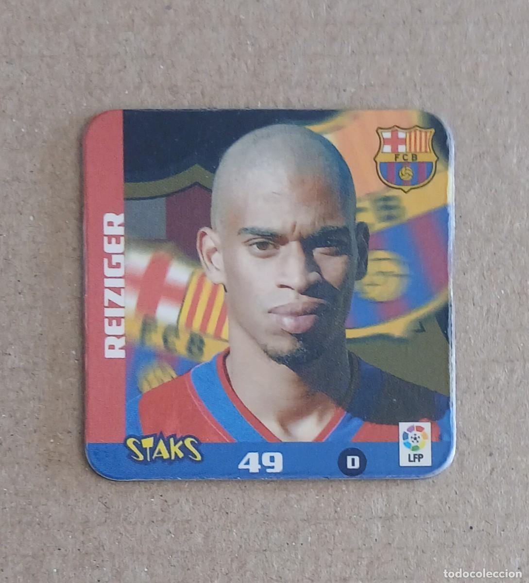 Cromos de f&uacute;tbol: STAK n&ordm; 49 REIZIGER BARCELONA STAKS LIGA 2003-2004 DE PANINI.