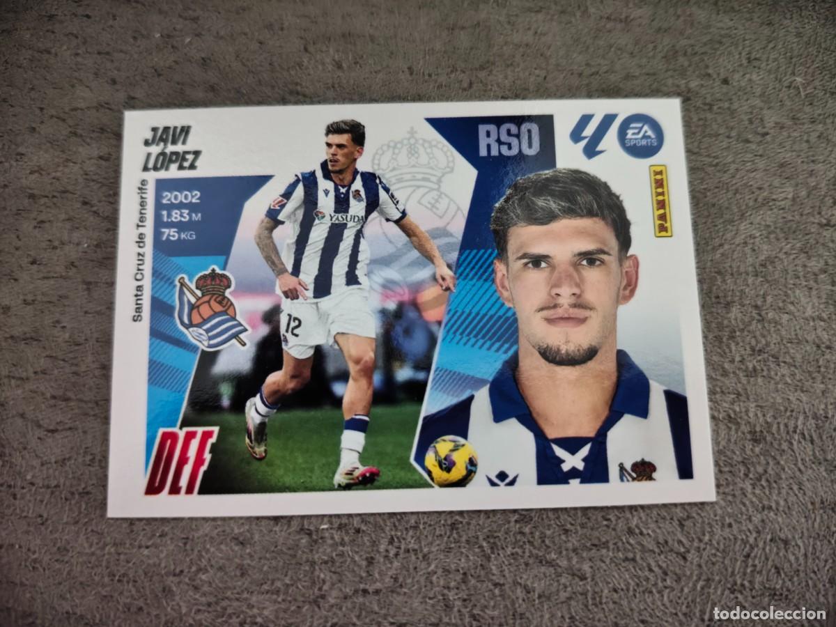 Cromos de f&uacute;tbol: Cromo 10A JAVI L&Oacute;PEZ REAL SOCIEDAD. Colecci&oacute;n LALIGA F&uacute;tbol 2025-2026 PANINI Nuevo