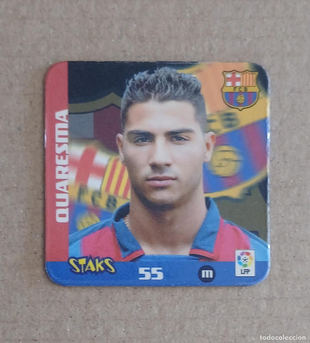 Cromos de f&uacute;tbol: STAK n&ordm; 55 QUARESMA BARCELONA STAKS LIGA 2003-2004 DE PANINI.