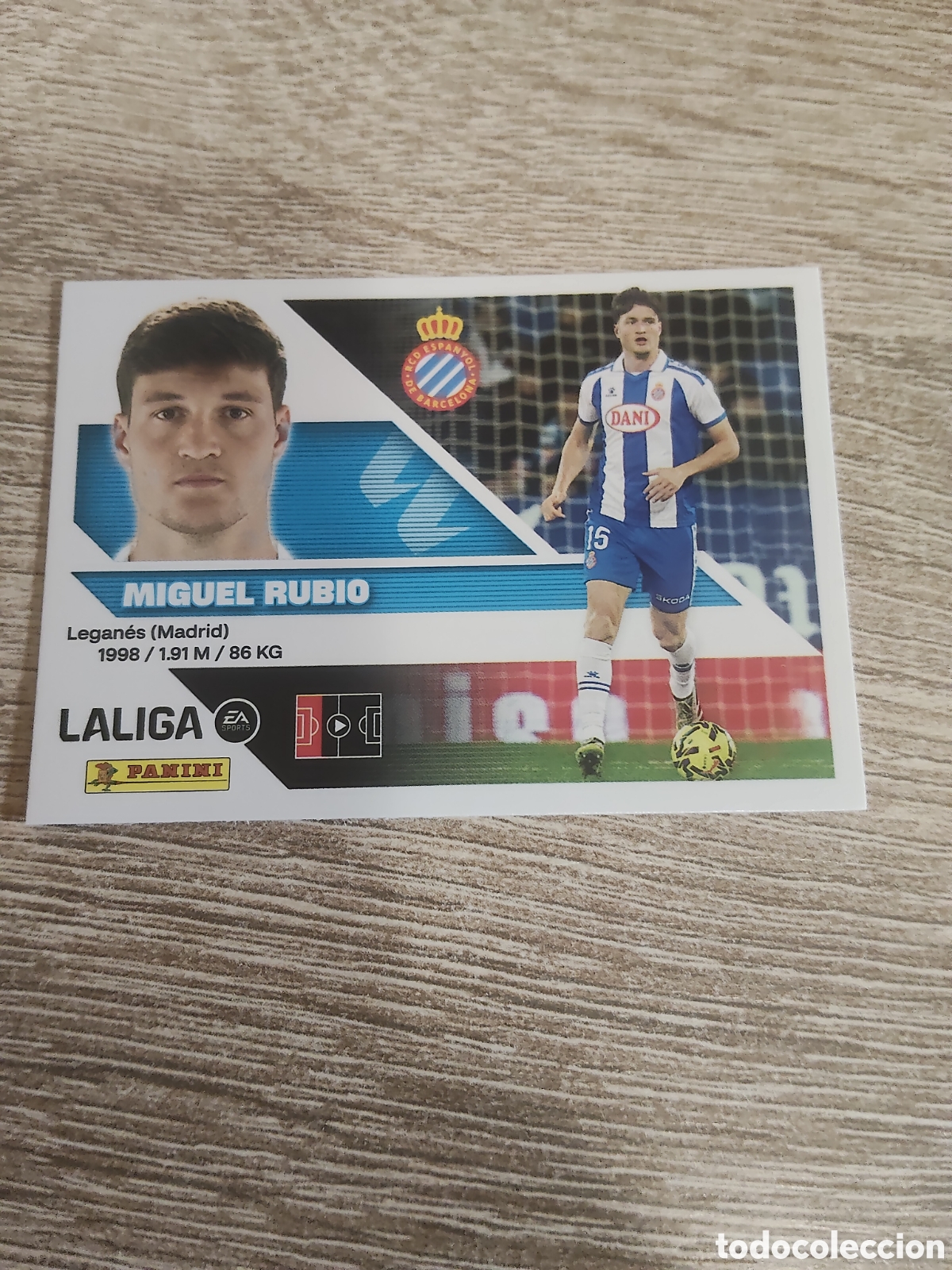 Fu&szlig;ball-Sticker: Miguel Rubio Espanyol liga 2026 2027 26 27 ediciones este