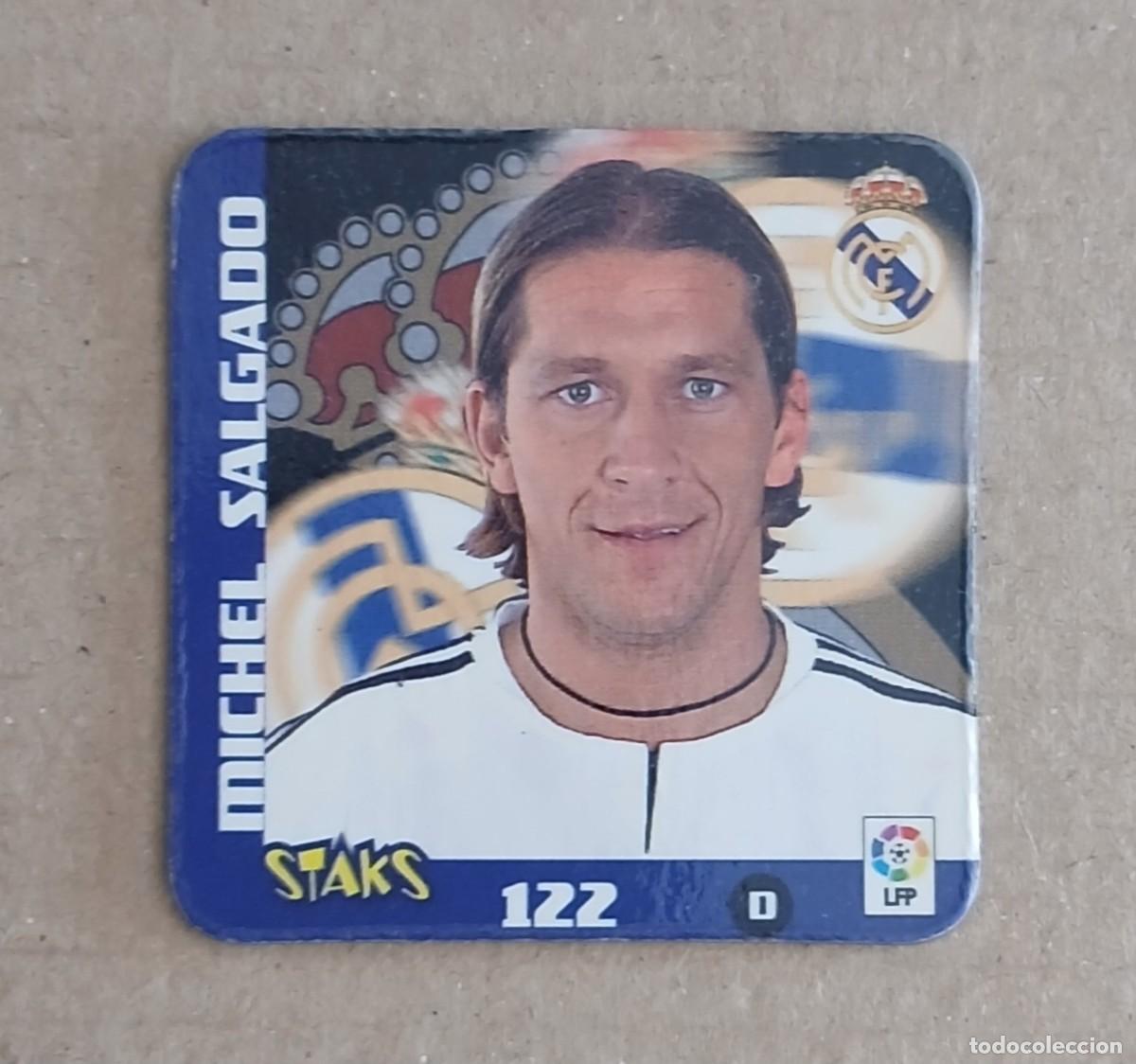 Cromos de f&uacute;tbol: STAK n&ordm; 122 MICHEL SALGADO REAL MADRID STAKS LIGA 2003-2004 DE PANINI.
