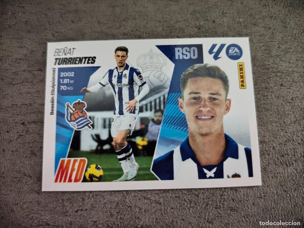 Cromos de f&uacute;tbol: Cromo 11 BE&Ntilde;AT TURRIENTES REAL SOCIEDAD. Colecci&oacute;n LALIGA F&uacute;tbol 2025-2026 PANINI Nuevo