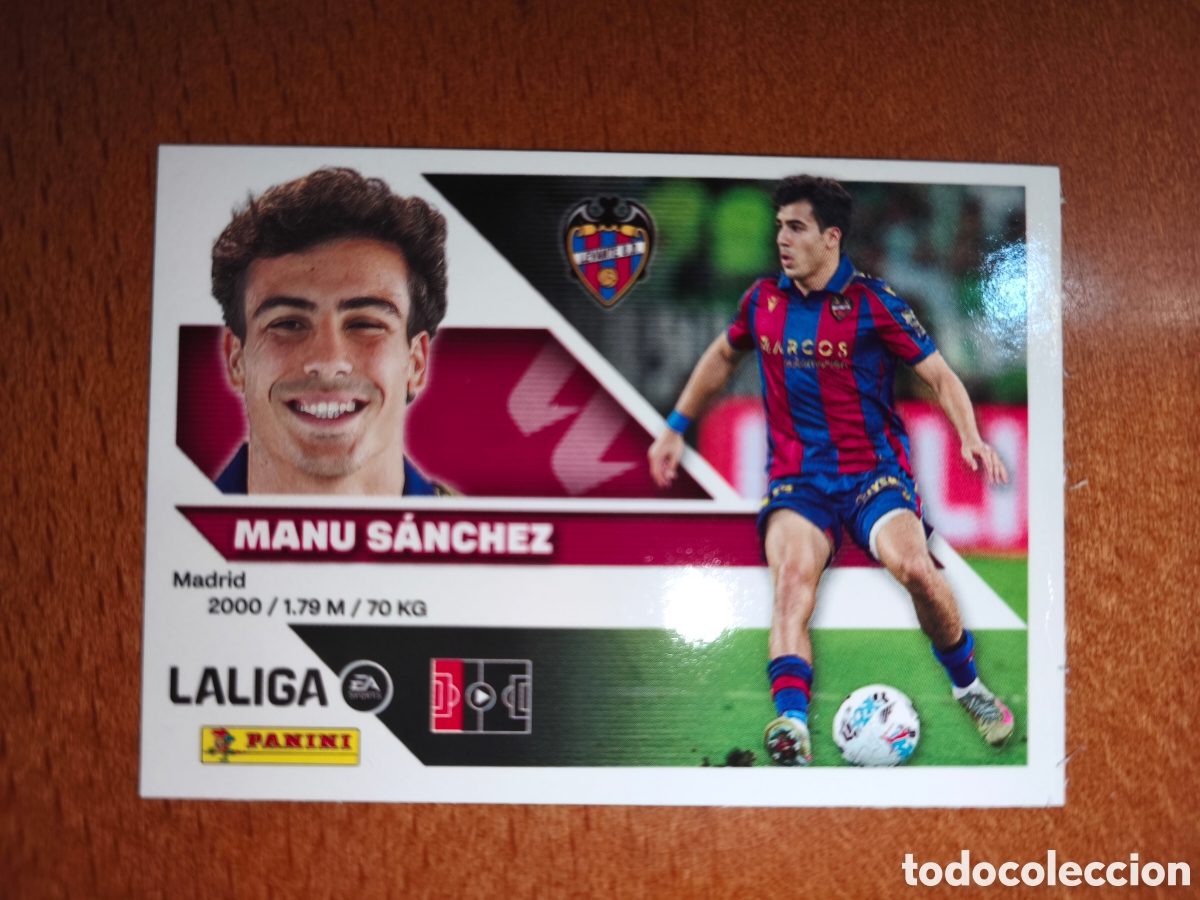 Cromos de f&uacute;tbol: Manu S&aacute;nchez n&deg;9 liga este 26/27 Levante