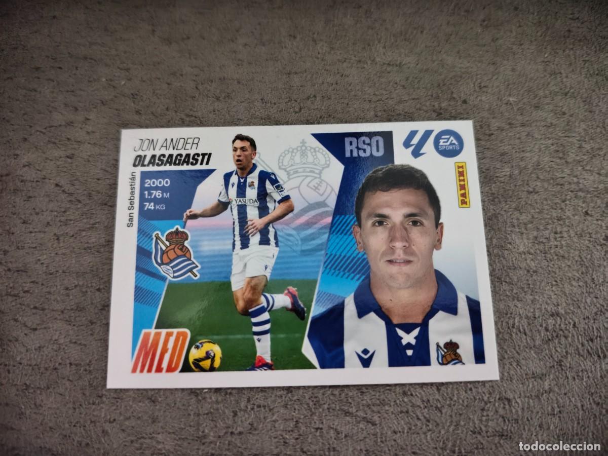 Cromos de f&uacute;tbol: Cromo 14B JON ANDER OLASAGASTI REAL SOCIEDAD. Colecci&oacute;n LALIGA F&uacute;tbol 2025-2026 PANINI Nuevo