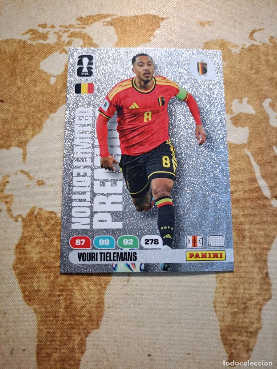 Cromos de f&uacute;tbol: Limited Edition Premium YOURI TIELEMANS Adrenalyn WORLD cup 2026