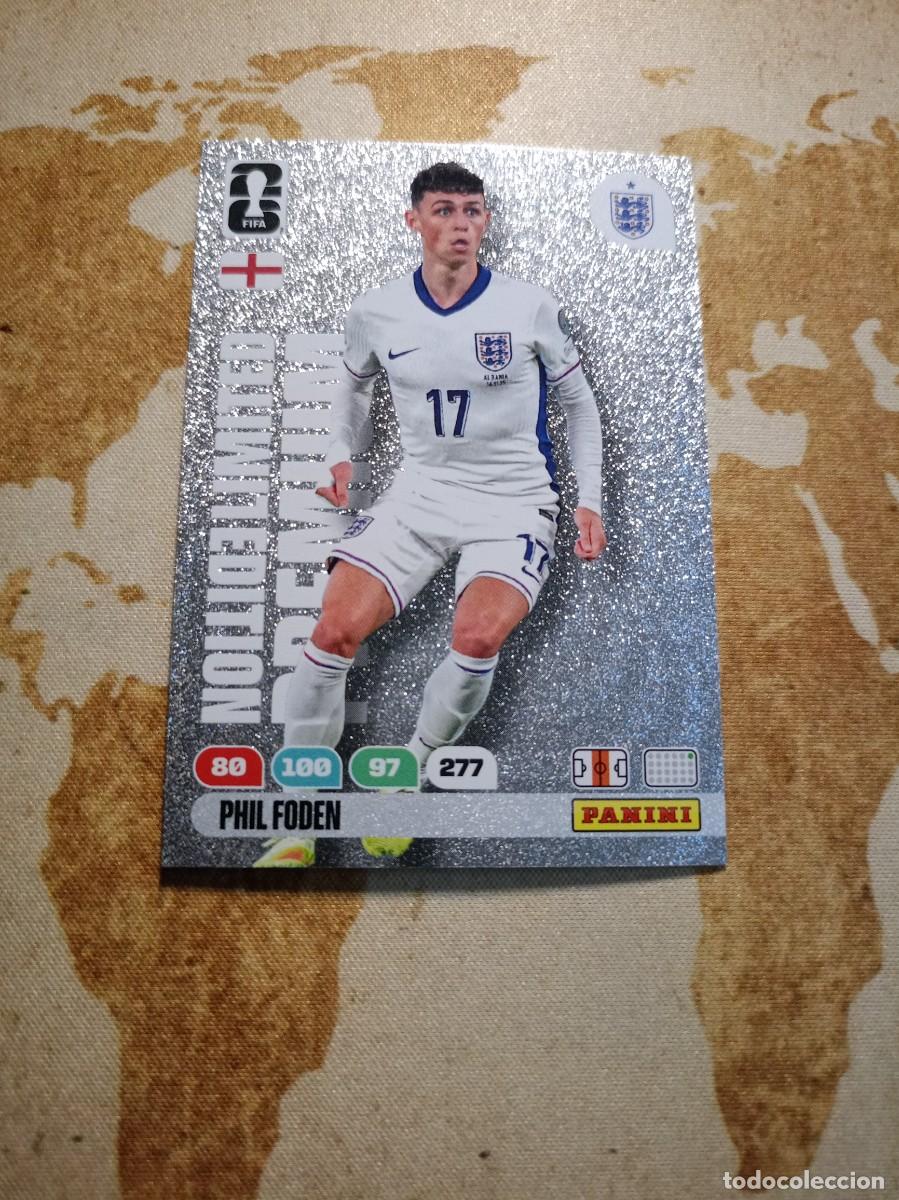 Cromos de f&uacute;tbol: Limited Edition Premium PHIL FODEN Adrenalyn WORLD cup 2026