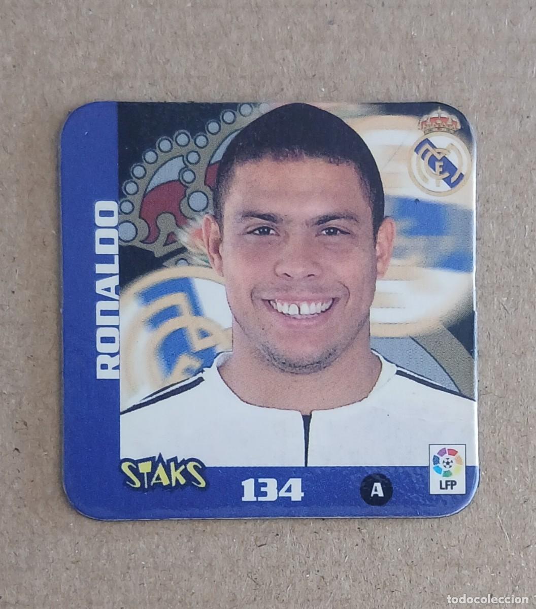 Cromos de f&uacute;tbol: STAK n&ordm; 134 RONALDO REAL MADRID STAKS LIGA 2003-2004 DE PANINI.