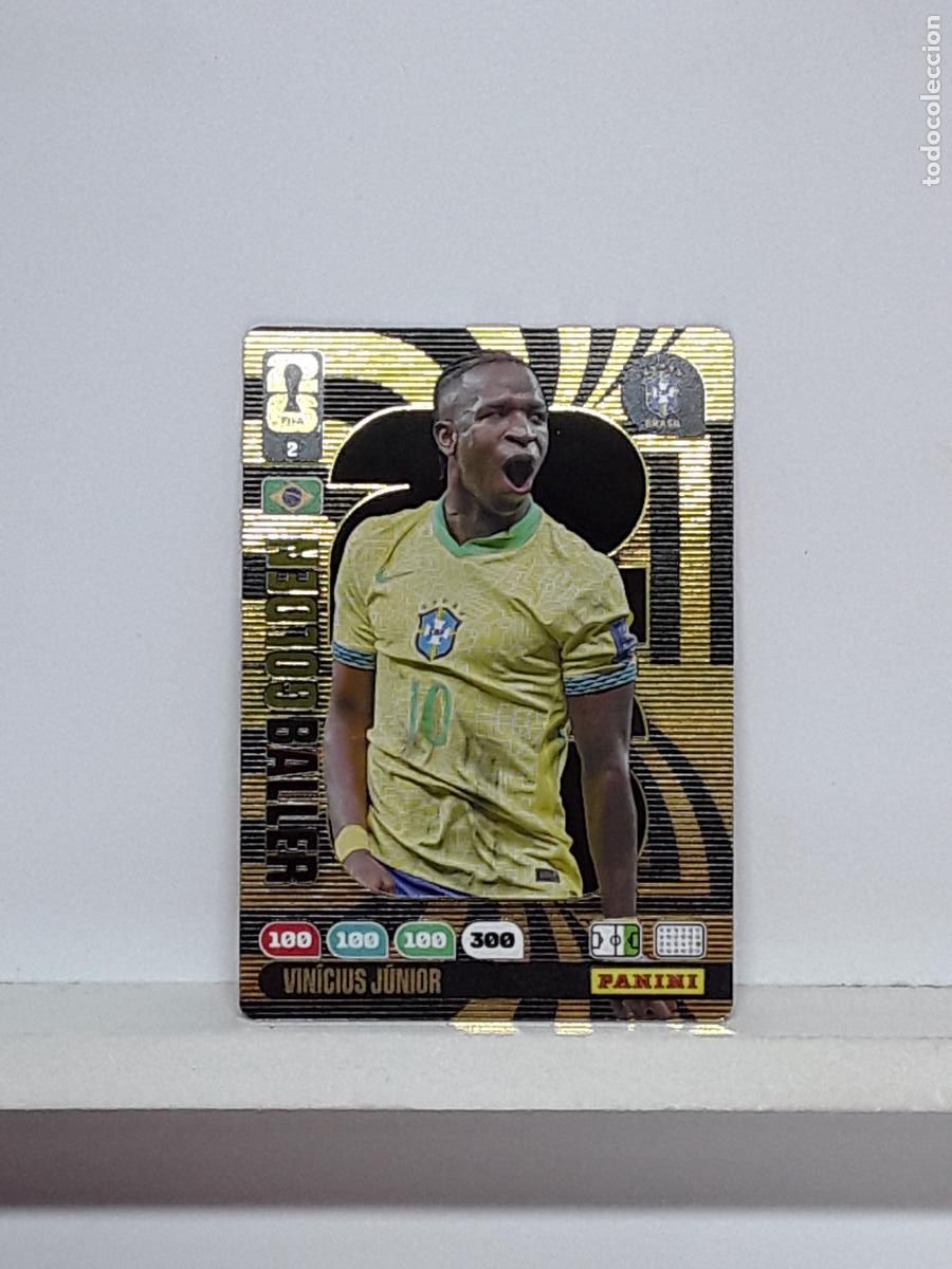 Cromos de f&uacute;tbol: ADRENALYN MUNDIAL 2026 WORLD CUP 26 ALBUM PANINI N 2 BRASIL BRAZIL GOLDEN BALLER VINICIUS JUNIOR