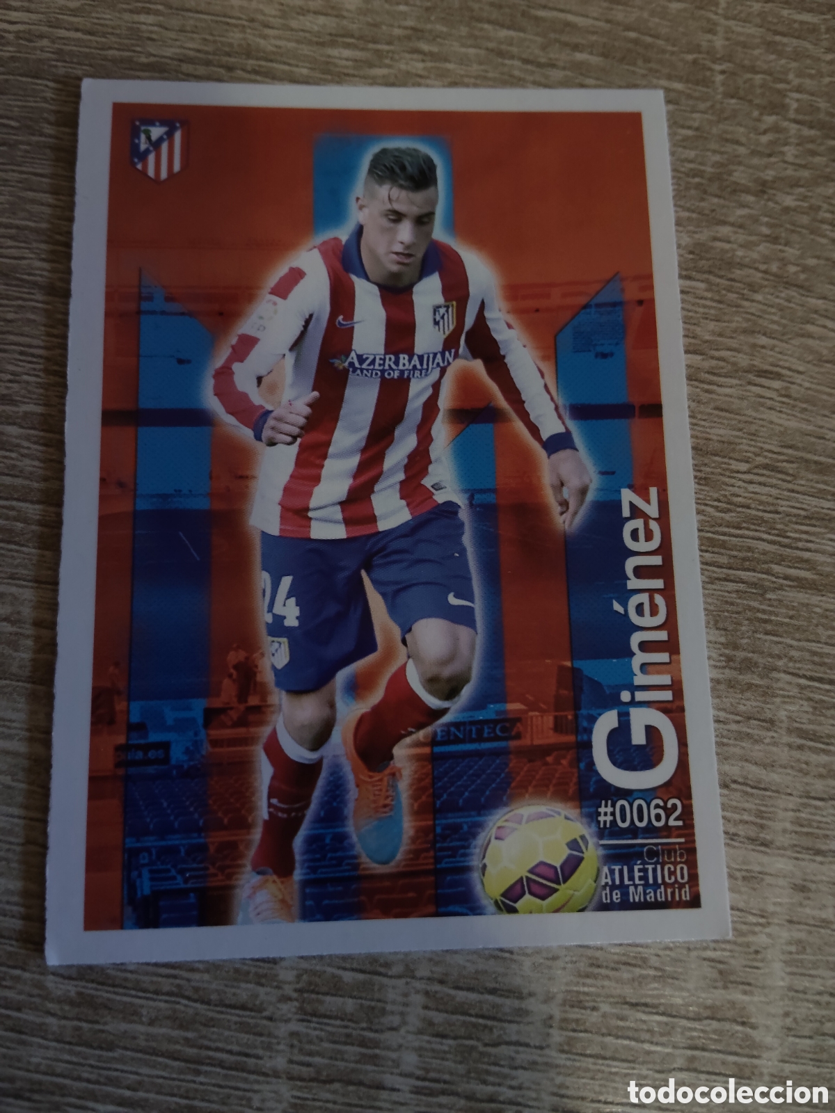 Cromos de f&uacute;tbol: Mundicromo las fichas de la liga 2016 62 Gim&eacute;nez Atl&eacute;tico de Madrid