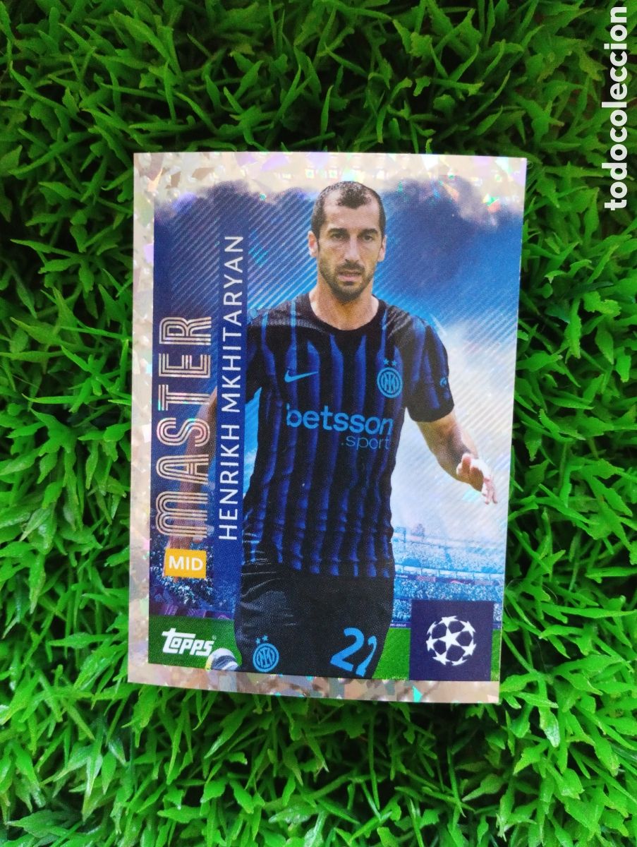 Cartes &agrave; collectionner de Football: Mkhitaryan Inter De Milan MASTER Champions League 25-26 # 216 NUNCA PEGADO