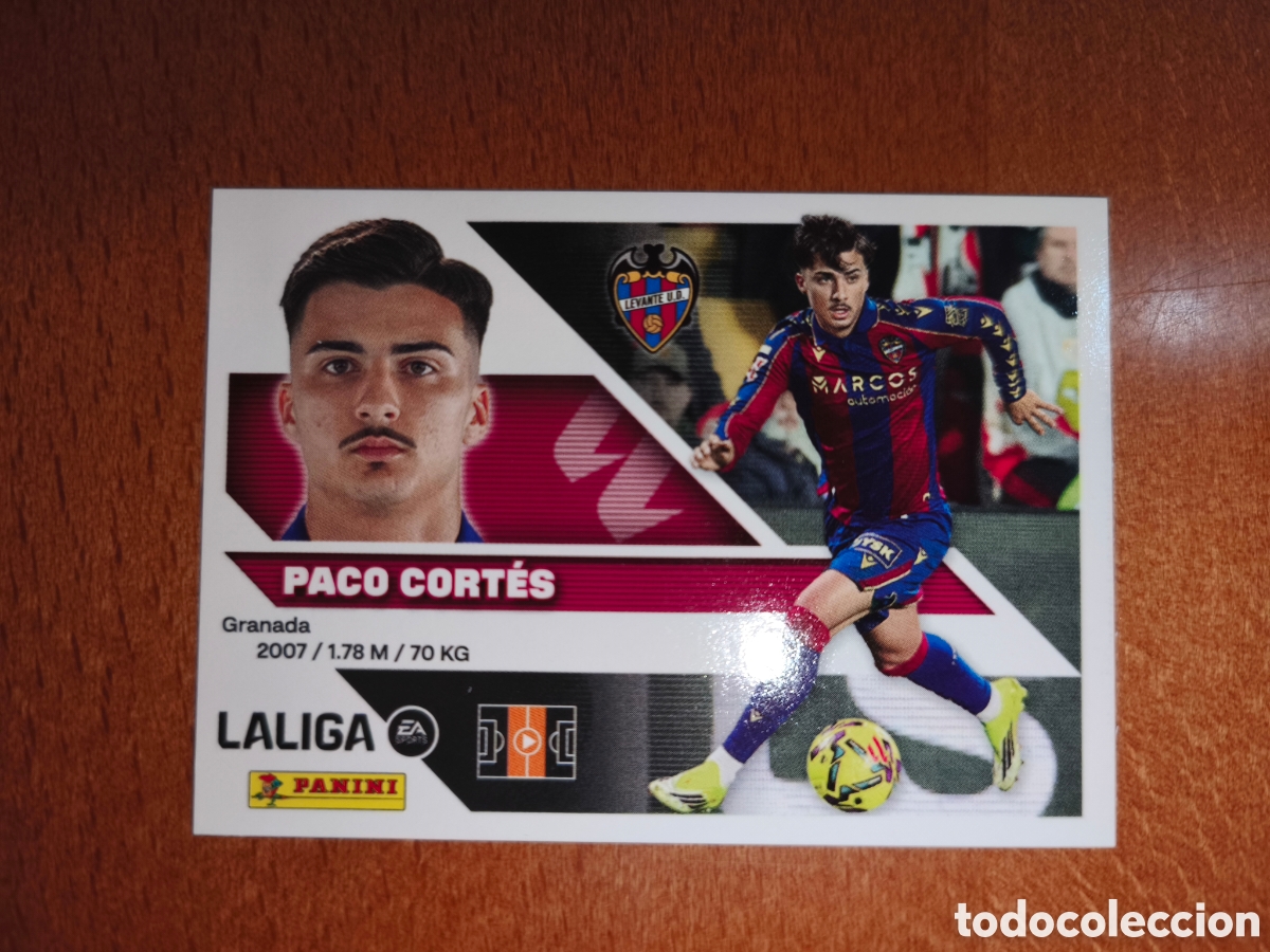 Cartes &agrave; collectionner de Football: Paco Cort&eacute;s n&deg;14B liga este 26/27 Levante