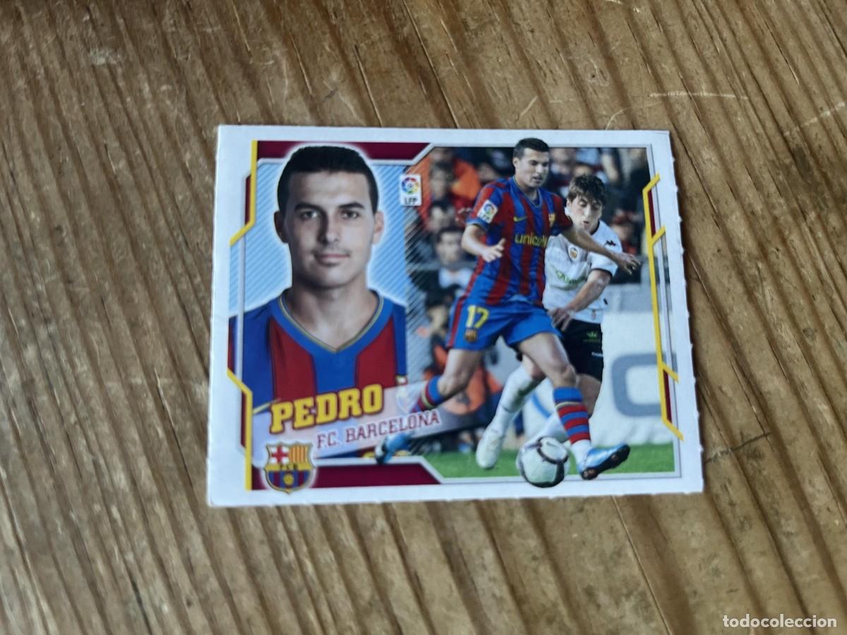 Cromos de Futebol: CROMO SIN PEGAR NUNCA PEGADO ALBUM LIGA ESTE 10 11 2010 2011 BARCELONA # 13 PEDRO