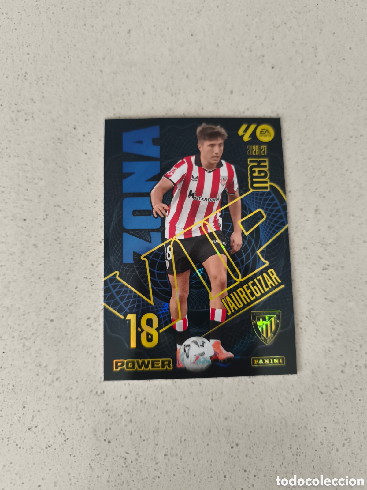 Cromos de Futebol: CARTA ZONA VIP POWER JAUREGIZAR ATHLETIC CLUB DE BILBAO. MEGACRACKS 26/27. PANINI.