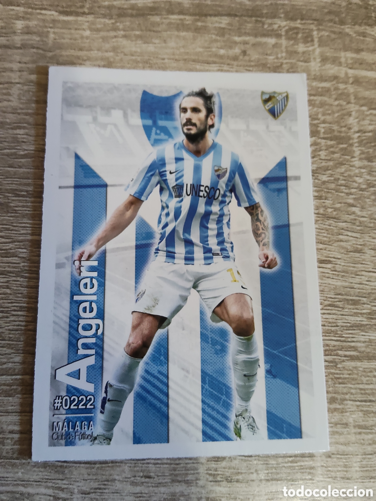 Cromos de Futebol: Mundicromo las fichas de la liga 2016 222 Angeleri M&aacute;laga