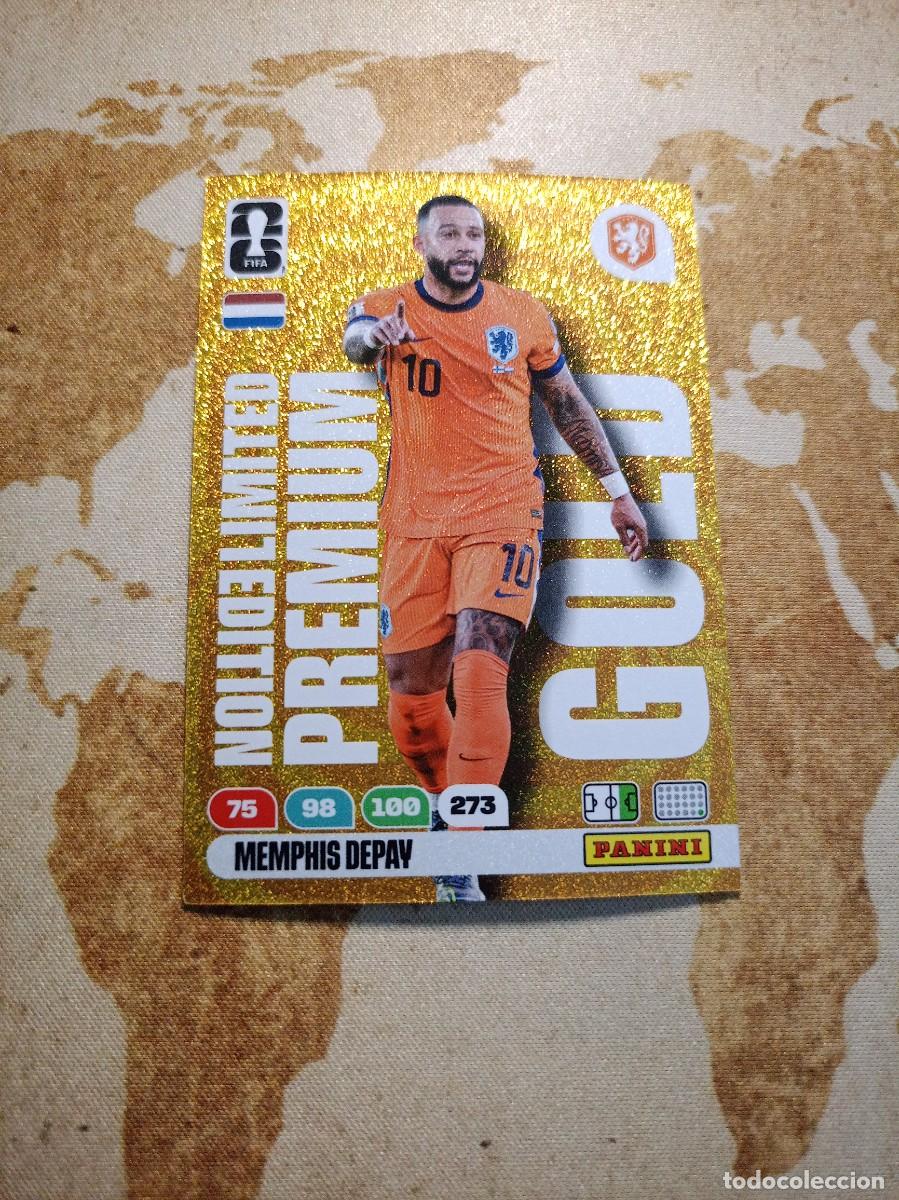 Cromos de Futebol: Limited Edition Premium Gold MEMPHIS DEPAY Adrenalyn WORLD cup 2026