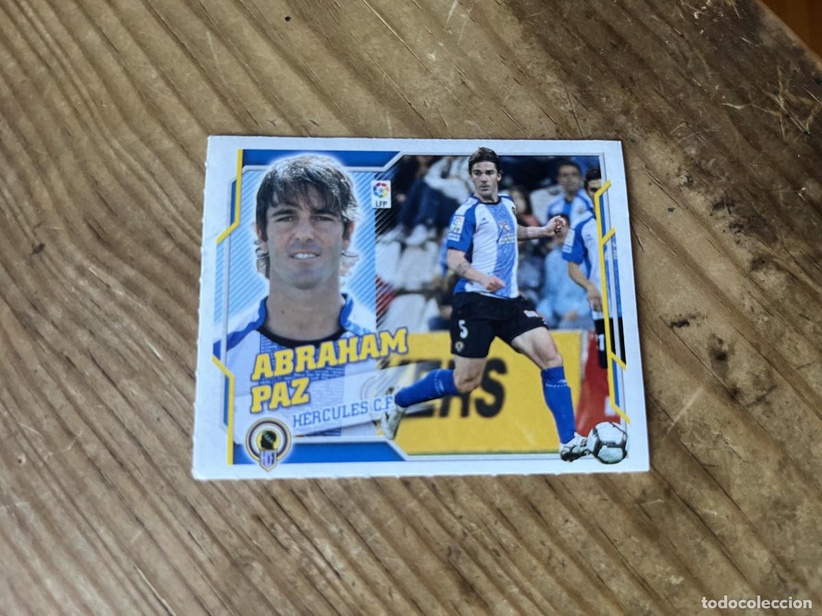 Cromos de Futebol: CROMO SIN PEGAR NUNCA PEGADO ALBUM LIGA ESTE 10 11 2010 2011 HERCULES # 4 ABRAHAM PAZ