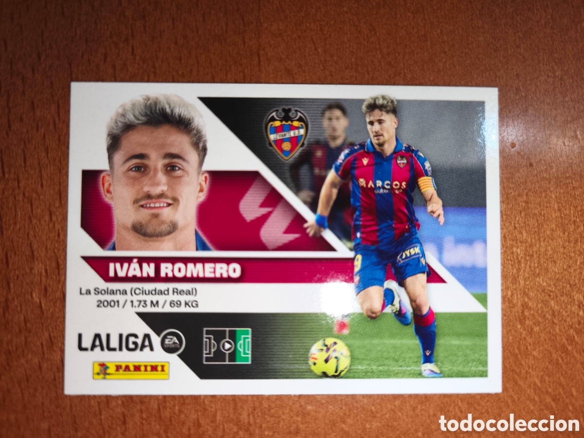 Football Stickers: Iv&aacute;n Romero n&deg;18 liga este 26/27 Levante