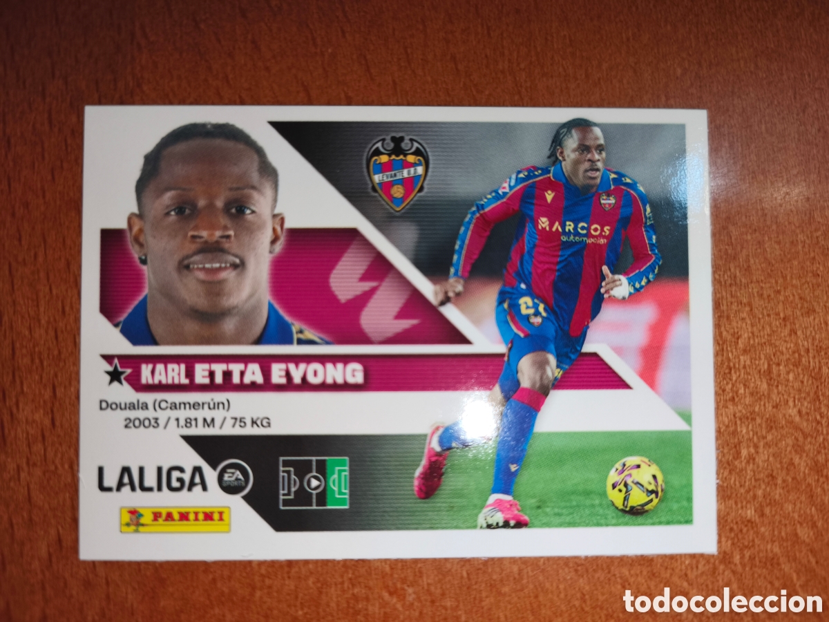 Football Stickers: Etta Eyong n&deg;19 liga este 26/27 Levante