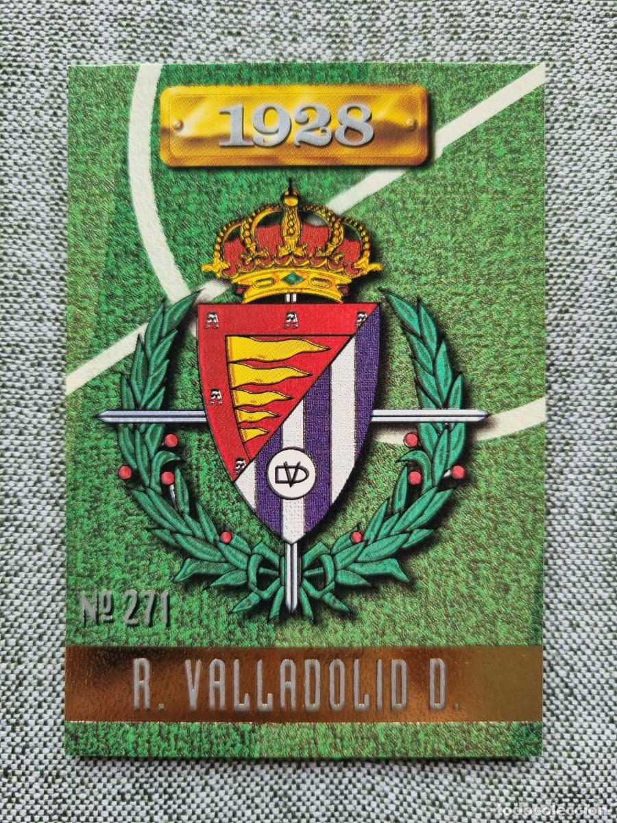 Football Stickers: 271 ESCUDO (Real Valladolid). Las Fichas de la Liga 1996 1997 96 97 (Mundicromo)