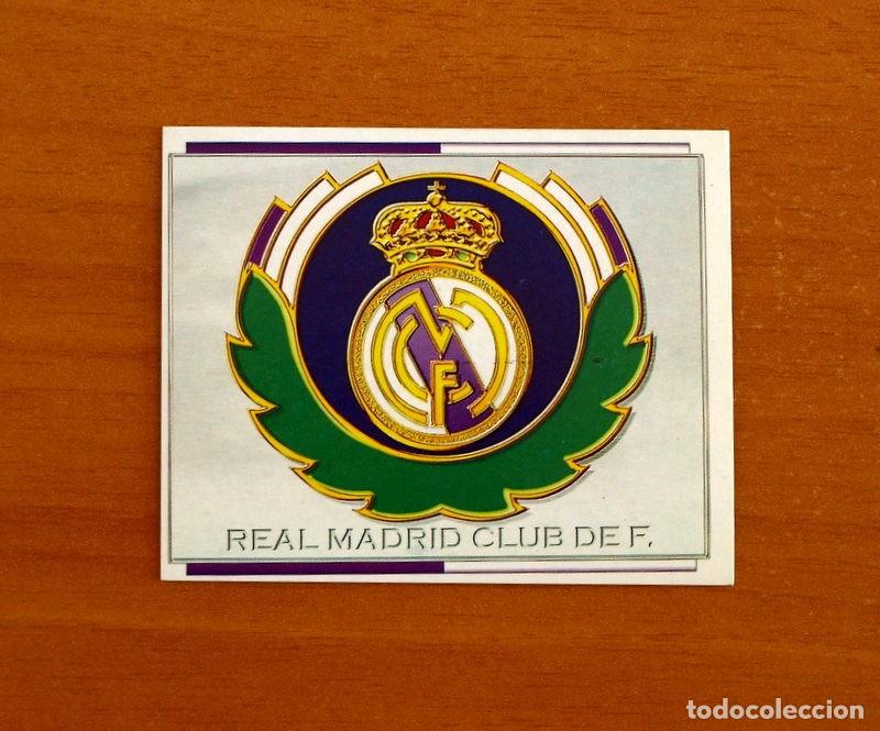Cromos de f&uacute;tbol: Real Madrid - Escudo - Ediciones Este Liga 1996-1997, 96-97 - Nunca Pegado
