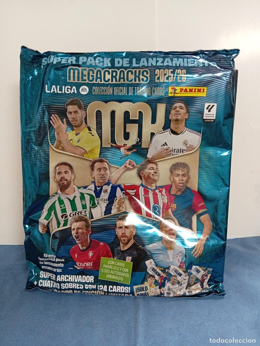 Football Stickers: ALBUM MEGACRAKS 2025-26 PANINI CON 4 SOBRES CROMOS + EDICION LIMITADA-(3),CROMOS FUTBOL.