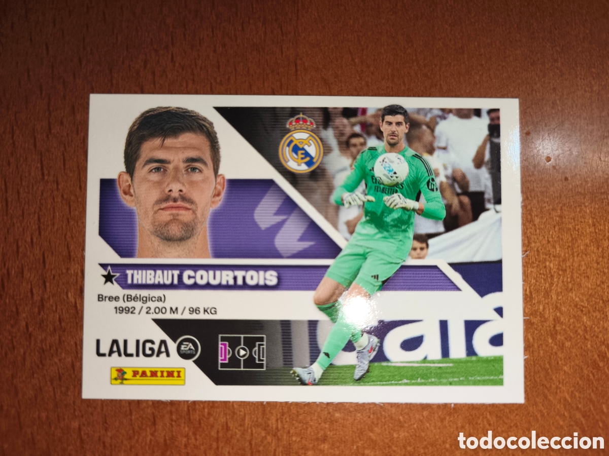 Football Stickers: Courtois n&deg;3 liga este 26/27 Real Madrid