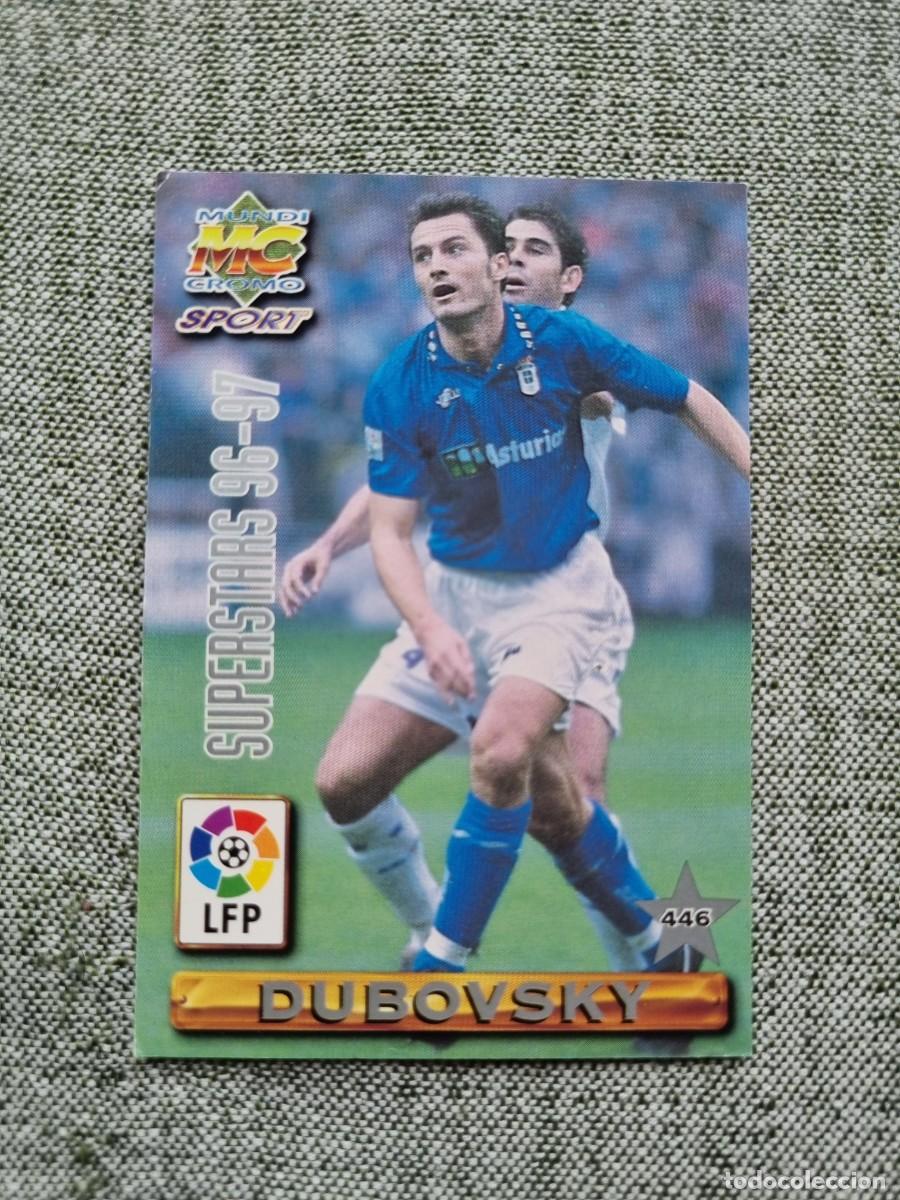Football Stickers: 446 DUBOVSKY / NIKIFOROV (Oviedo/Sporting). Las Fichas de la Liga 1996 1997 96 97 (Mundicromo)