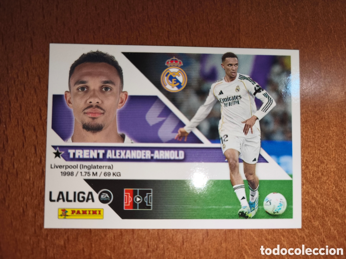 Cromos de f&uacute;tbol: Trent n&deg;5 liga este 26/27 Real Madrid